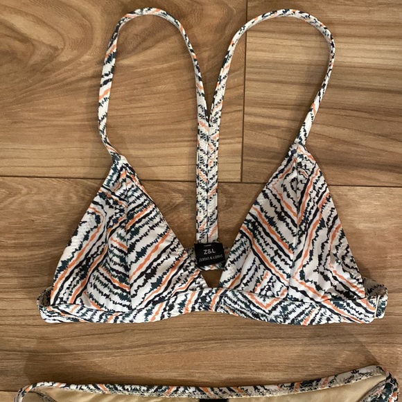 Zebras & Libras Striped Racerback Bikini - Picture 3 of 7